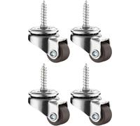 Castor Wheels - Metal & Rubber | Furniture Mover | 360 Degree Rotating Castors For Smooth Rolling, Heavy Duty Furniture, Carts, And Daily Mobility Use