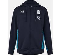 Castore England Rugby Full Zip Hoodie 2025 Mens Encre/Tempête 2XL Male