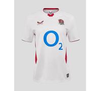 Castore England Rugby Home Shirt 2025 Womens Blanc/Rouge 10 (S) Female