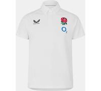 Castore England Rugby Polo Shirt 2025 Mens Blanc 3XL Male