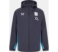 Castore England Rugby Water-Resistant Hooded Long Sleeve Rain Jacket Encre/Tempête L Male