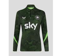Castore Ireland Matchday Half Zip Top 2025 Womens Cavier/Vert 10 (S) Female