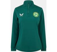 Castore Ireland Matchday Quarter Zip 2023 Womens Vert 18 (2XL) Female