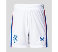 Castore Kids' Rangers Home Anniversary Fourth Licensed Football Shorts Blanc 13 (TG) Unisex
