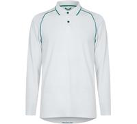 Castore Long-Sleeve Cricket Polo Shirt Blanc S Male