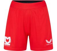 Castore Mk Dons Away Shorts 2022 2023 Womens Rouge 8 (XS) Female