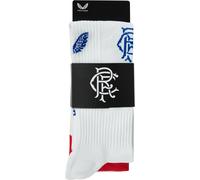 Castore Rangers Away Socks 2022 2023 Juniors Blanc 3.5-6 Male