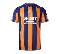 Castore Rangers FC Maillot de football pour homme 3ème 2023-24, bleu/orange, L