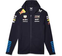 Castore Red Bull Racing F1 Sweat à capuche zippé pour homme Équipe 2024, Bleu nuit, 3X-Large