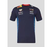 Castore Red Bull Racing F1 T-shirt de l'équipe 2024 pour homme, Bleu nuit, Taille S