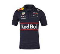 Polo à Manches Courtes F1 Oracle RB Racing Teamline pour Homme - Ciel Nocturne (FR/ES, Alpha/Lettres, TG, Taille Normale, Taille Normale, Bleu)
