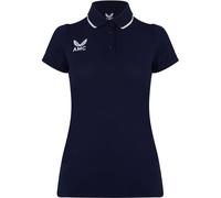 Castore Short-Sleeve Performance Polo Shirt Marine/Blanc 8 (XS) Female