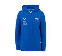 Castore Sweat à Capuche Enfant Officiel de l'équipe de Formule 1 BWT Alpine - Bleu Lapis Taille 14 Ans