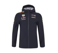 Red Bull Racing F1 Team Veste de pluie résistante à l'eau, bleu ciel nocturne, saison officielle 2025 (Royaume-Uni, Alpha, S, régulier, bleu marine), bleu marine, S