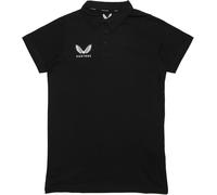 Castore Women's Short-Sleeve Polo Shirt Noir 8 (XS) Female