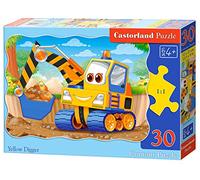 Castorland - B-03464-1 - Puzzle - Excavatrice Jaune - 30 Pièces