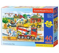 Castorland Puzzle B-040018-1 – Site de construction – Maxi 40 pièces – Classique