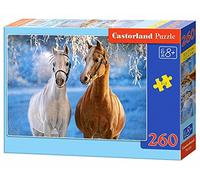 Castorland - B-27378-1 - Puzzle - Chevaux d'hiver - 260 Pièces