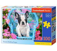 CASTORLAND Bouledogue français chiot Puzzle 100 pièces