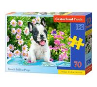 CASTORLAND Bouledogue français chiot Puzzle 70 pièces
