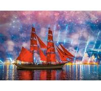 Castorland C-104482-2 1000 pièces : Frégate Rouge Puzzle Multicolore