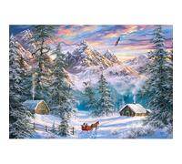 Castorland – Puzzle Mountain Christmas – Réf : 10614 – 1000 pièces