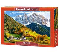 Castorland Church of St. Magdalena, Dolomites 2000 pcs Jeu de puzzle 2000 pièce(s) Paysage