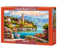 Castorland C-200696 Puzzle Tour d'horloge de Village, Multicolore