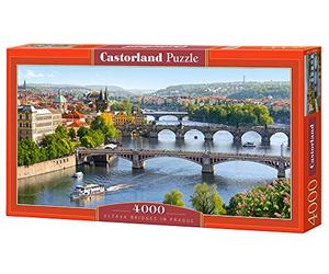 Castorland - C-400096-2 - Puzzle - Ponts sur la Rivière Vltava - Prague - 4000 Pièces