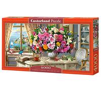 Castorland C-400263-2 Puzzle 4000 Motif Fleurs d'été et Coupe de thé Multicolore