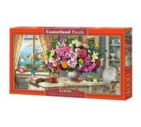 Castorland casse-tête puzzle Fleurs d'été et tasse de thé 4000 pièces multicolore G