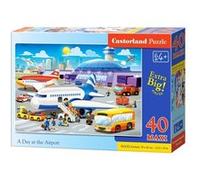 Castorland Casse-tête Une journée à l'aéroport 40 pièces Maxi Multicolore G