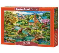 CASTORLAND Castorland C-200931-2 Puzzle de 2000 pièces, Maison idyllique avec Chevaux, Paysage, Vue Rurale, Puzzle pour Adultes