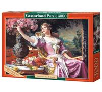 Castorland - Jigsaw Puzzle Adulte - Copie de Dame en robe violet avec des fleurs de W. Czachorski - 3000 pièces