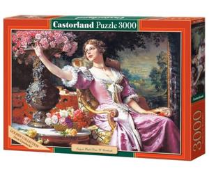 Castorland - Jigsaw Puzzle Adulte - Copie de Dame en robe violet avec des fleurs de W. Czachorski - 3000 pièces
