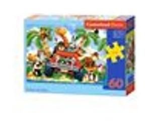 Castorland Jigsaw Softies Safari sur 60 pièces Multicolore G