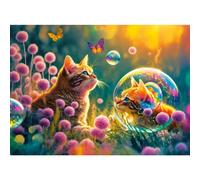 CASTORLAND Puzzle 100 pièces Matin magique - Chat 6+
