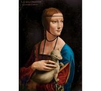 Castorland Puzzle 1000 pièces : Dame à l'hermine, Léonard de Vinci