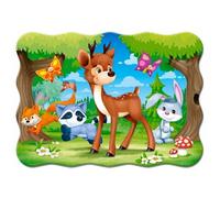 CASTORLAND Puzzle 30 pièces Cerfs et amis - Animaux de la forêt 4+