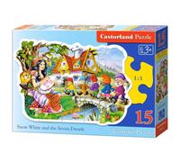 Castorland Puzzle Blanche-Neige et Sept Nains 15 pièces, à partir de 3 ans