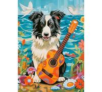Castorland Puzzle Collie Sea Guitare 100 Pièces Puzzle