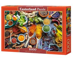 CASTORLAND Puzzle de 1000 pièces, couleurs d'épices, puzzles alimentaires, variété de couleurs, puzzles culinaires, puzzles pour adultes, Castorland C-105328-2