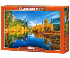 CASTORLAND Puzzle de 1000 pièces, Les trois frères, parc national de Yosemite, États-Unis, puzzle de paysage d'automne, puzzle de nature relaxante, puzzle pour adultes, Castorland C-105489-2