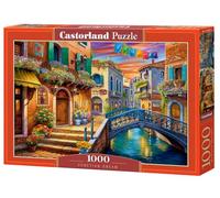 CASTORLAND Puzzle de 1000 pièces, rêve vénitien, scène vibrante du canal de Venise, charme italien, puzzle pour adulte, C-105281-2