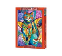 CASTORLAND Puzzle de chat peint 1500 pièces