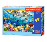 CASTORLAND Puzzle Delphine in den Tropen 180 Teile
