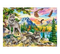 CASTORLAND Puzzle Famille de Wö lfen et d'aigles 300 pièces