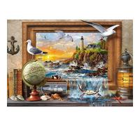 CASTORLAND Puzzle Le port s'anime 1000 pièces