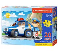 CASTORLAND Puzzle Patrouille de police MAXI 20 pièces