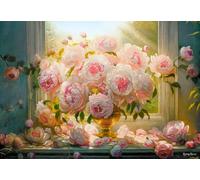 Castorland Puzzle Pivoines d'été - 1000 pièces de fleurs